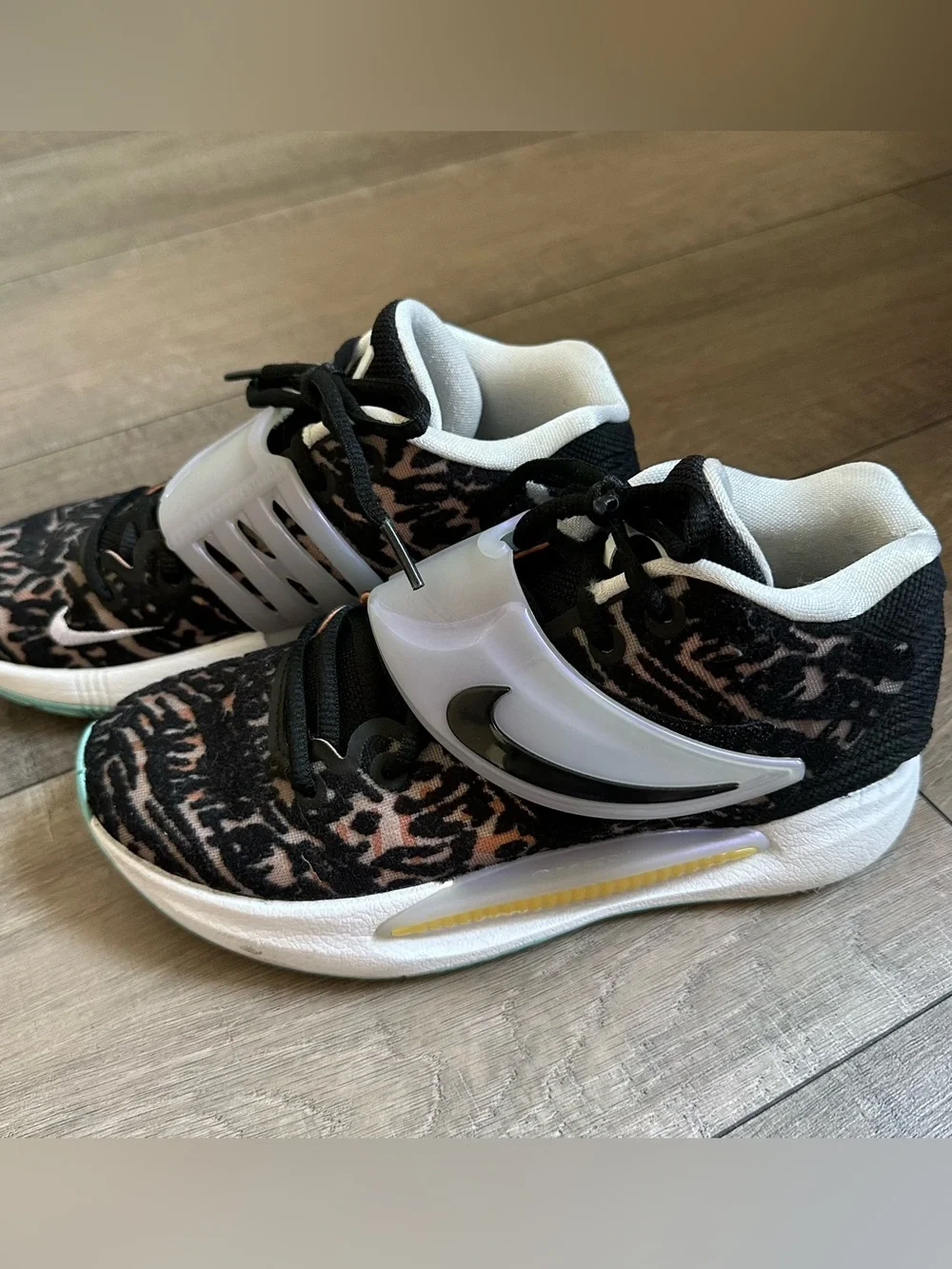 Nike KD 14 GS 5.5Y Leopard Print Basketball Shoes Kevin Durant CW3935-001